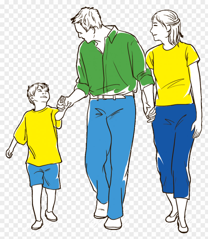 Family Cartoon Drawing Illustration PNG