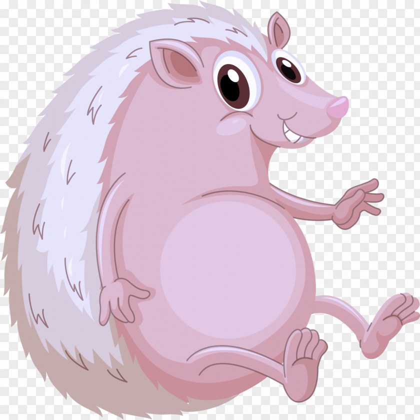 Fictional Character Animal Figure Cartoon Pink Clip Art PNG