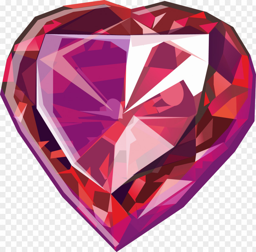 Heart Ruby Material Gemstone Euclidean Vector PNG