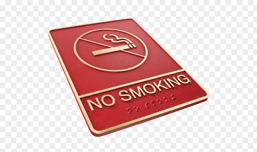 No Smoking Deductible Elements Metal Commemorative Plaque Bronze Signage ADA Signs PNG