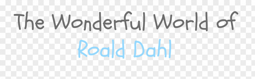 Roald Dahl Brand Logo Product Design Font PNG