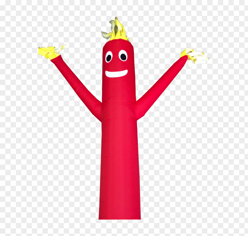 Sky Red Tube Man Dance Advertising Windsock Inflatable PNG