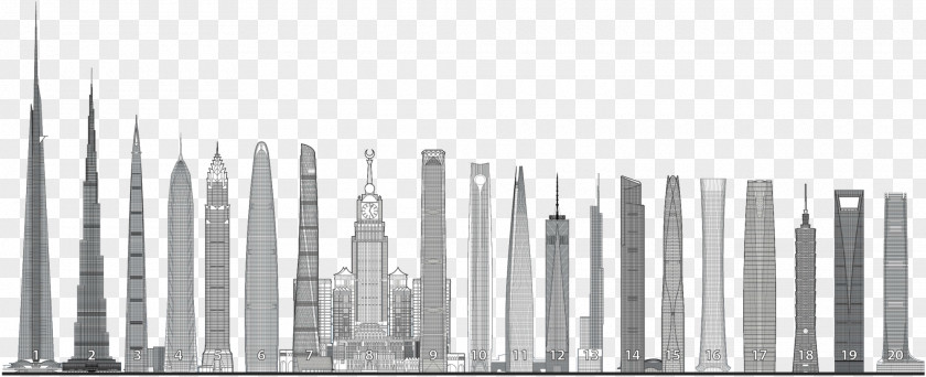 Tokyo Tower Burj Khalifa One World Trade Center Jeddah Building Skyscraper PNG