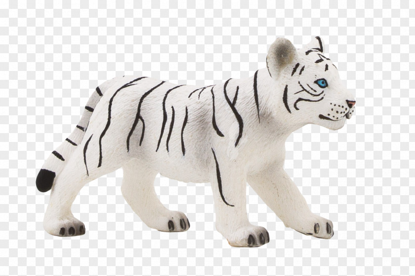 Lion Animal Figurine White Tiger Toy Wildlife PNG