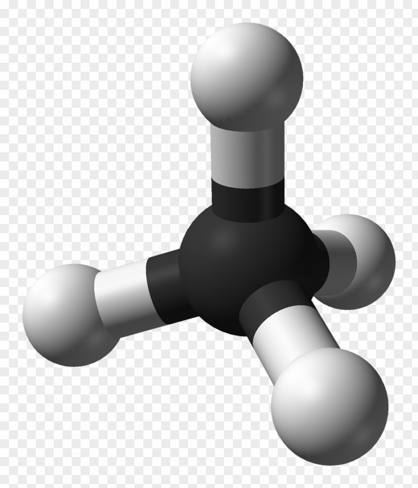 Molecule Ball-and-stick Model Methane Space-filling Chemistry PNG