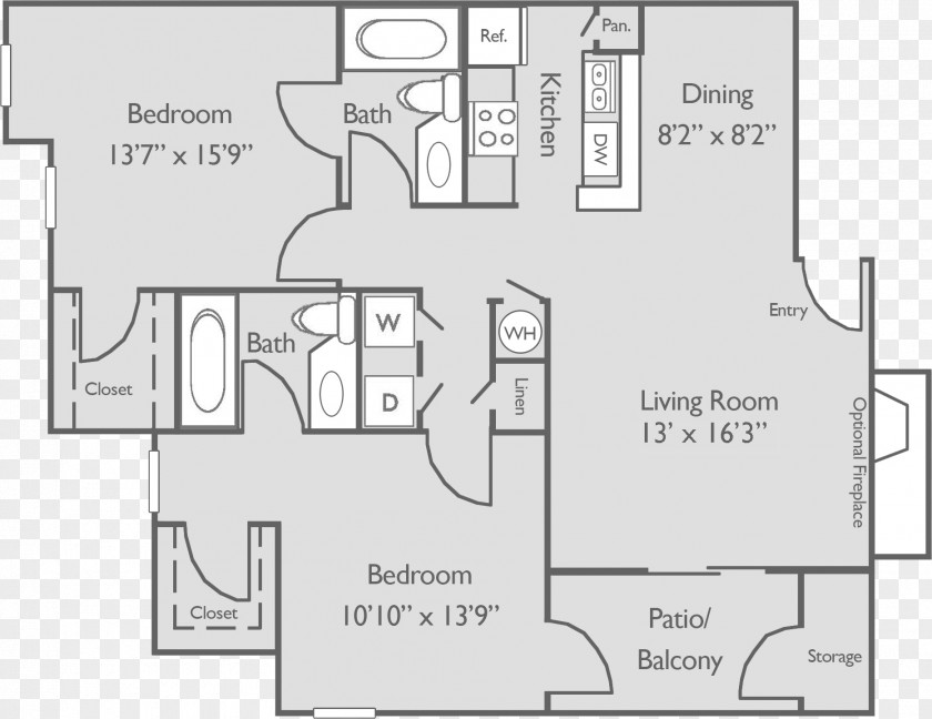 Paces River Apartments Avenue Floor Plan Renting PNG