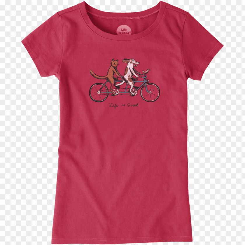 Schwinn Bicycle Company T-shirt Life Is Good Sleeve Sock Optimism PNG