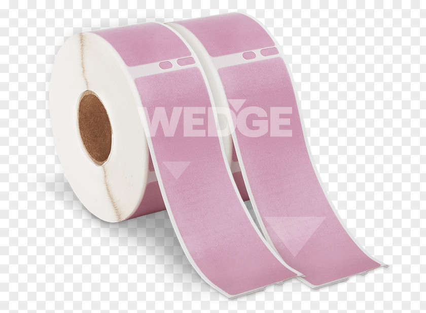 Address Label Pink M Ribbon PNG