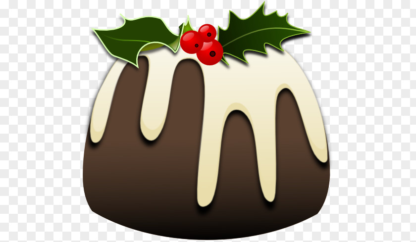 Christmas Pudding Figgy Chocolate Cake Clip Art PNG