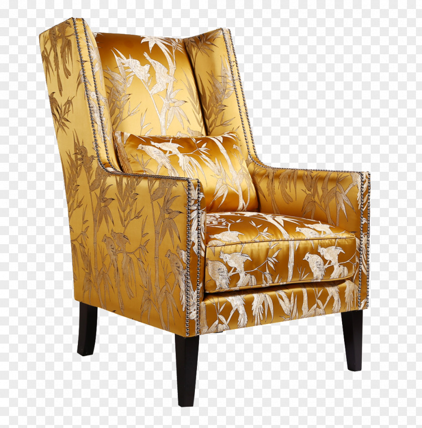 Golden Bamboo Side Chairs Office Chair Couch Upholstery Furniture PNG