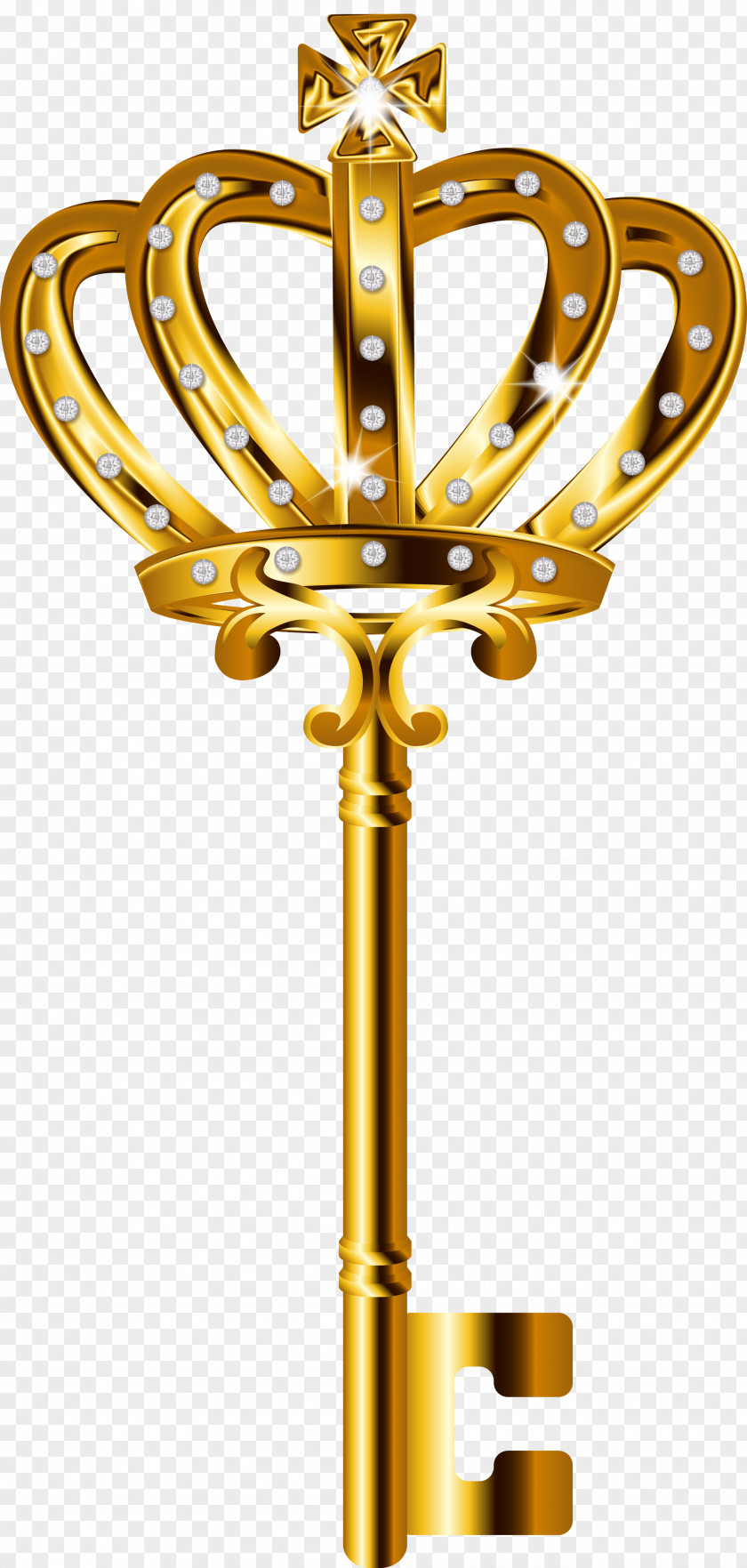 Golden Key Clip Art PNG