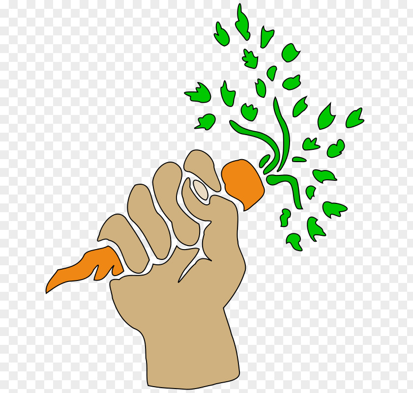 Holding Hands In A Circle Carrot Hand Clip Art PNG