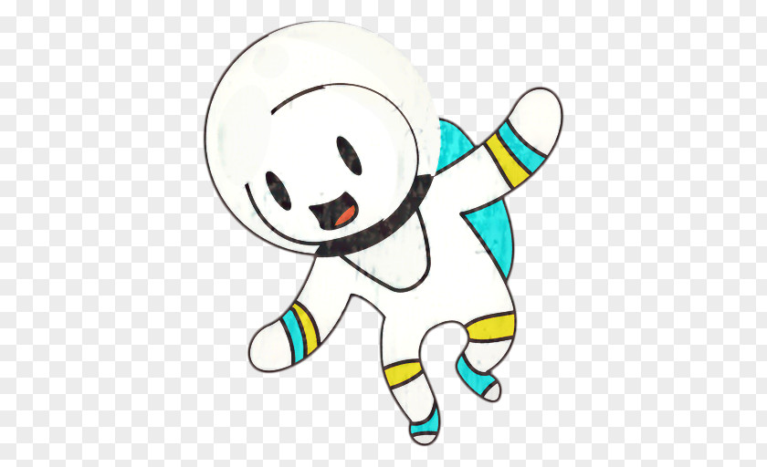 Pleased Smile Astronaut Cartoon PNG