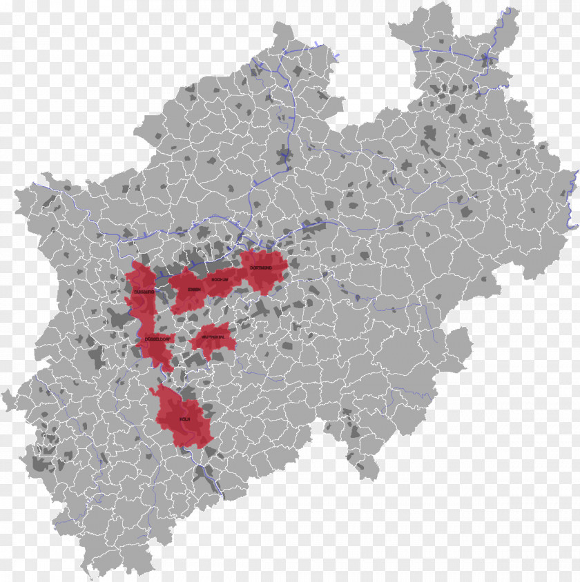 Map North Rhine-Westphalia Province Of Westphalia Prussia PNG