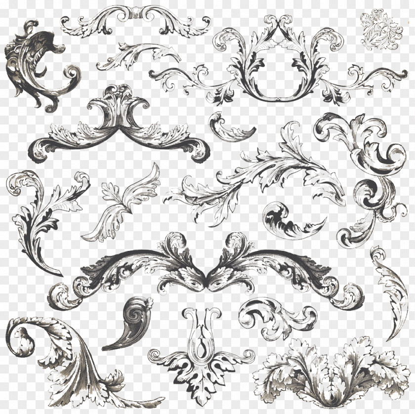 Vintage Traditional Pattern Clothing Ornament Filigree Royalty-free PNG