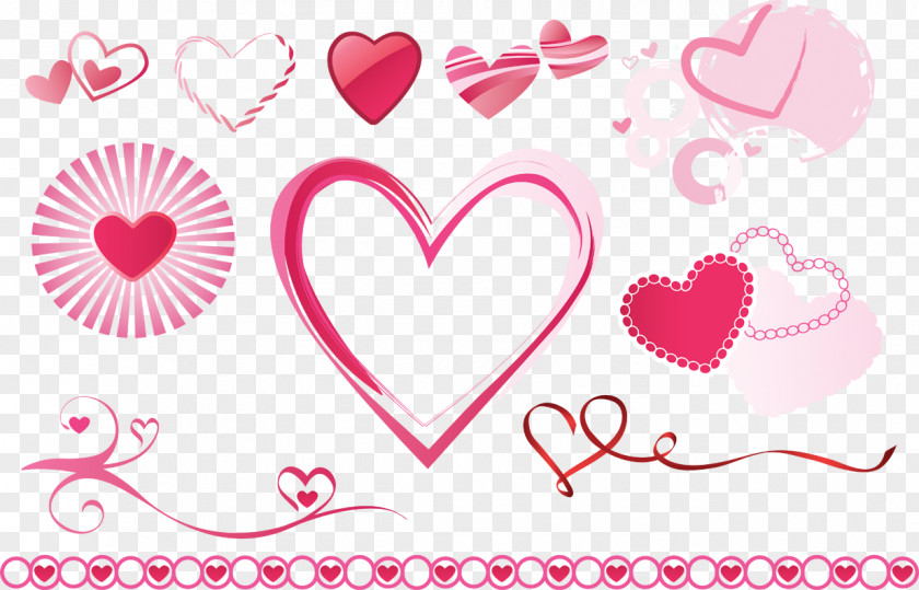 PINK HEARTS Heart PNG