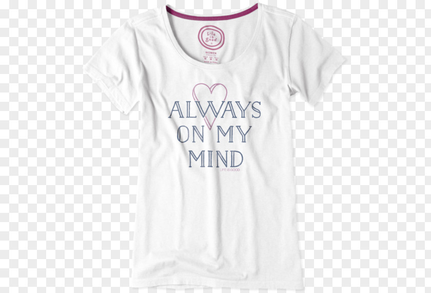 Always On My Mind T-shirt Shoulder Sleeve Outerwear PNG