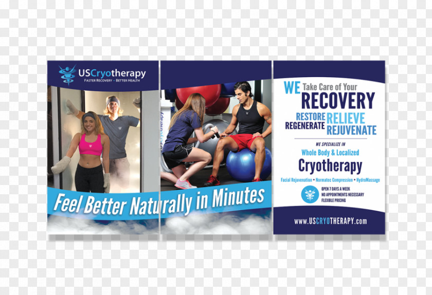 Cryotherapy Brand Display Advertising Service PNG