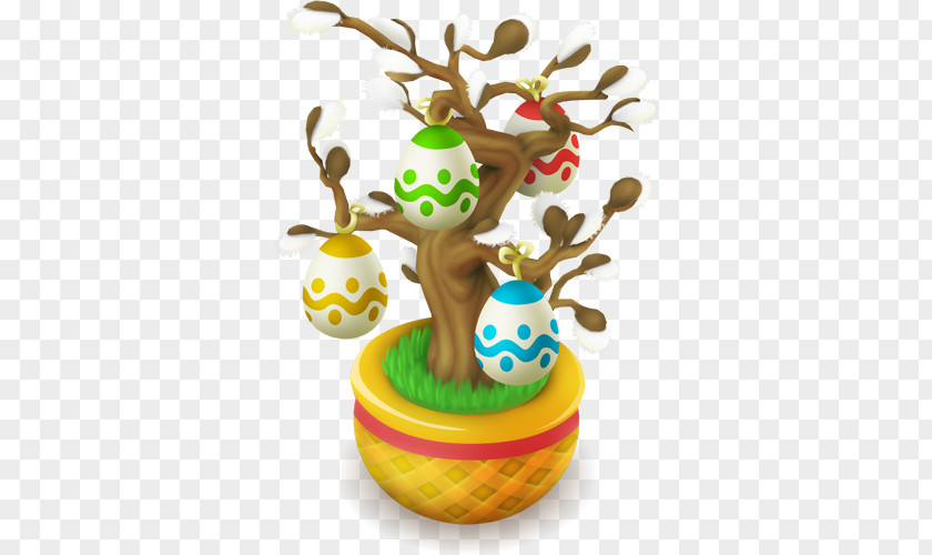 Easter Hay Day Bunny Egg Tree PNG
