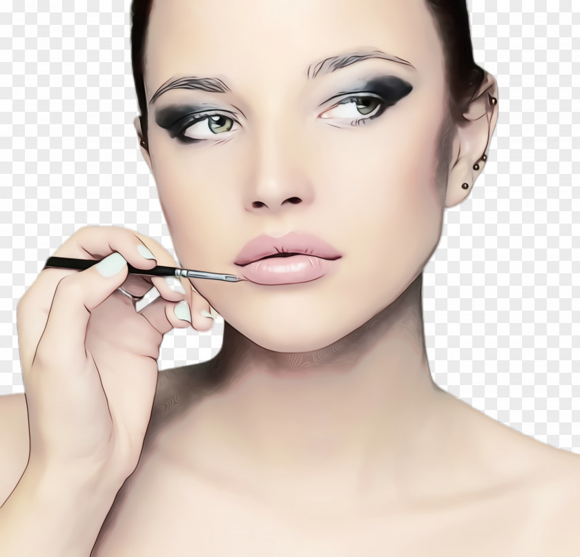 Eyelash Head Face Eyebrow Lip Skin Cheek PNG