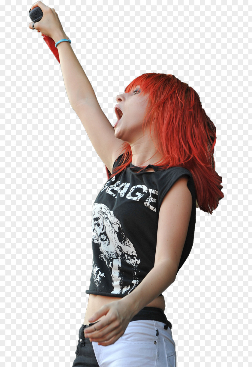 Hayley Williams Paramore Photography Singing Microphone PNG