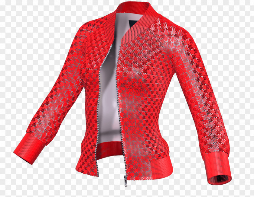 Red Jacket Flight Sleeve 3D Printing PNG