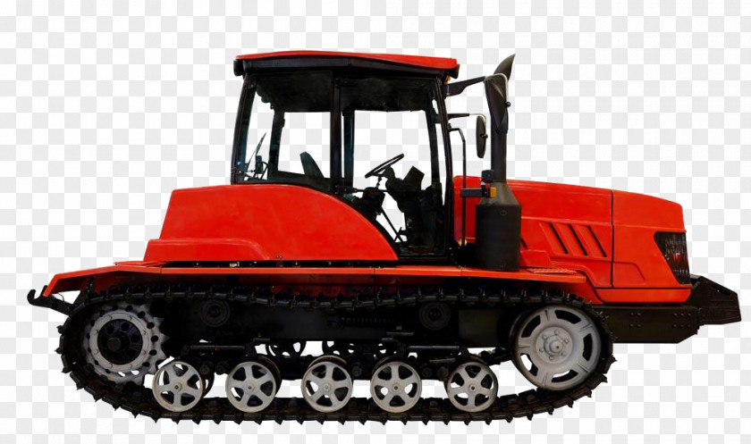 Red Tank Traffic Bulldozer Heavy Equipment Machine Tractor PNG