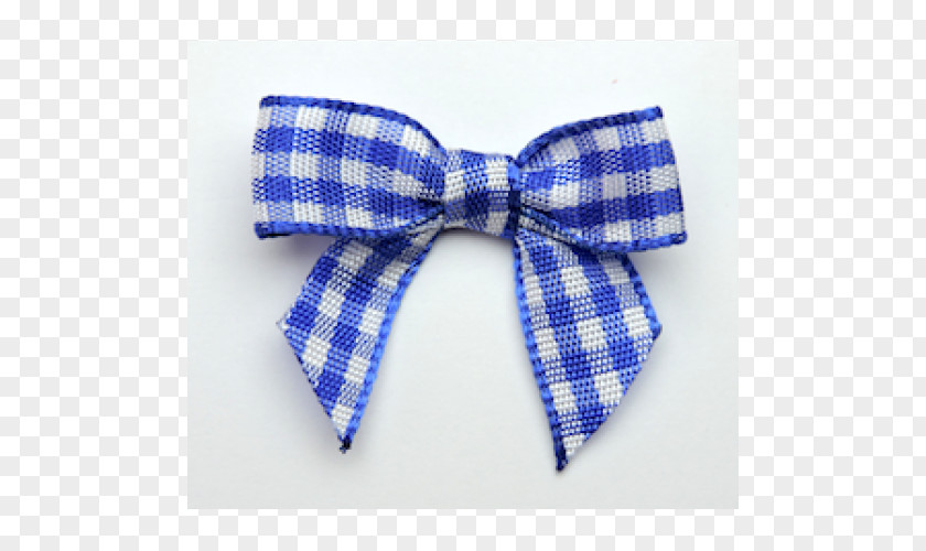Ribbon Weave Tartan Necktie Cobalt Blue Bow Tie PNG