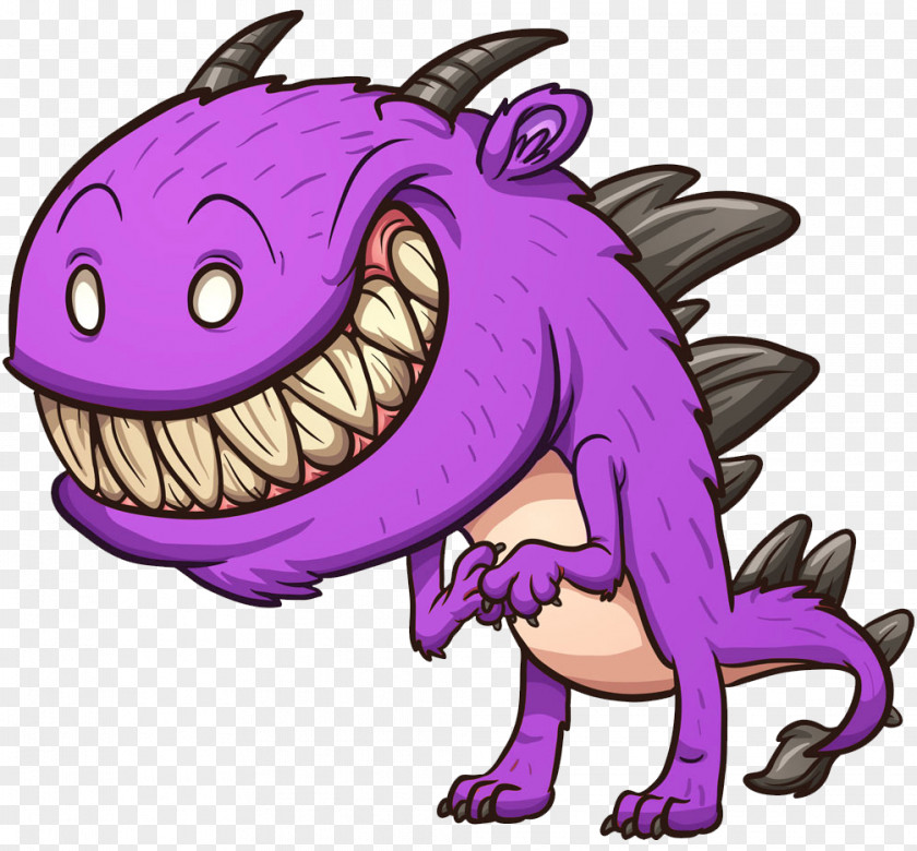 Terrible Monster Cartoon Illustration PNG