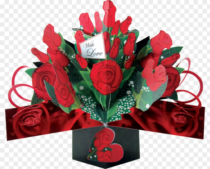Valentine's Day Garden Roses Flower Bouquet Floral Design PNG