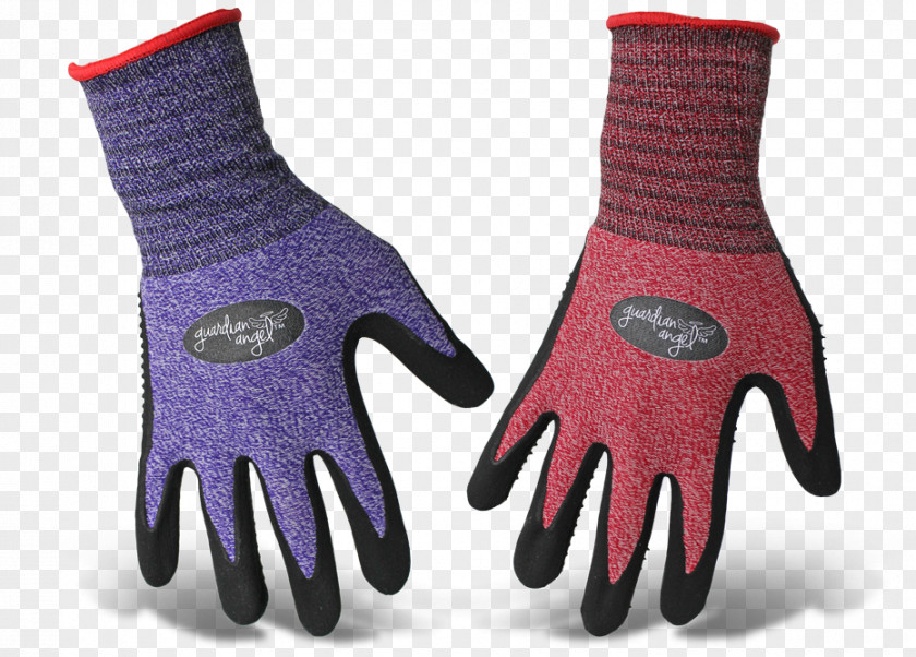 GARDENING GLOVES Nitrile Manufacturing Finger Wrist Glove PNG