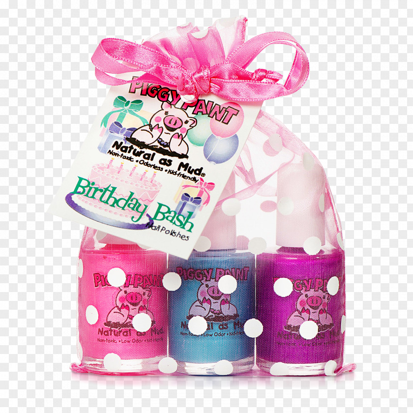 Gift Piggy Paint Nail Polish Birthday Child PNG