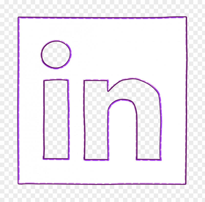 Magenta Symbol Linked In Icon Linkedin Media PNG