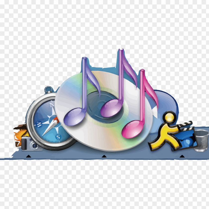 Creative Musical Elements Desktop Computer Environment Icon PNG