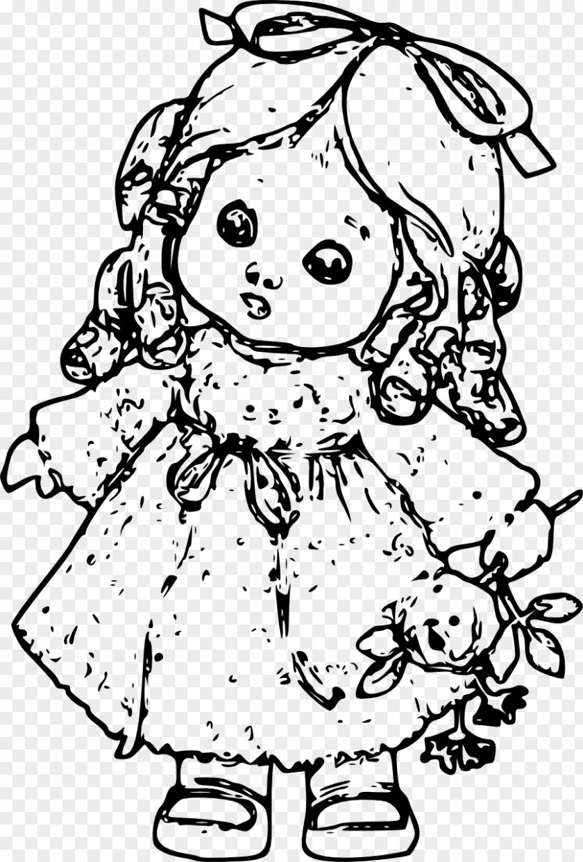 Doll Coloring Book Drawing Barbie Child PNG