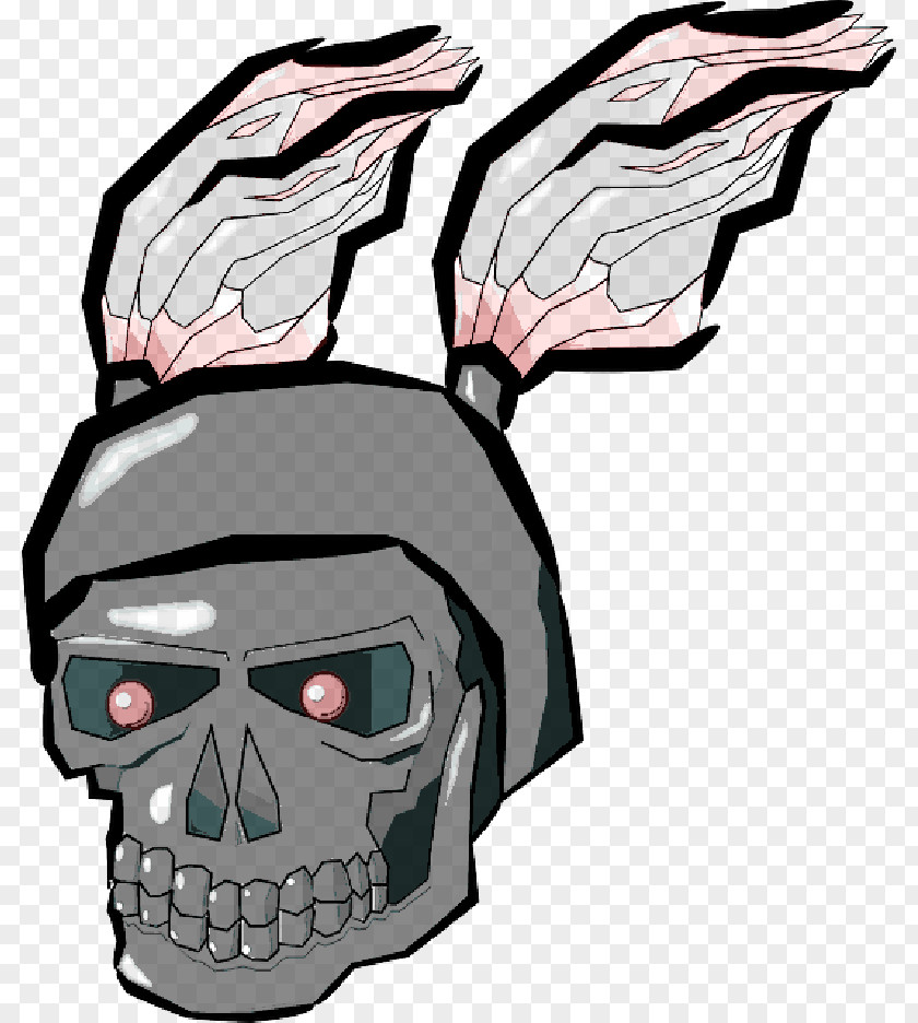 Flame Skull Pursuit Clip Art PNG