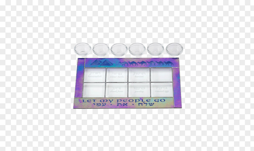 Glass Book Of Exodus Plastic Passover Seder Plate PNG