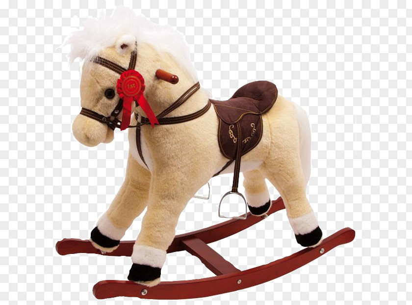 Horse Rocking Toy Child Plush PNG