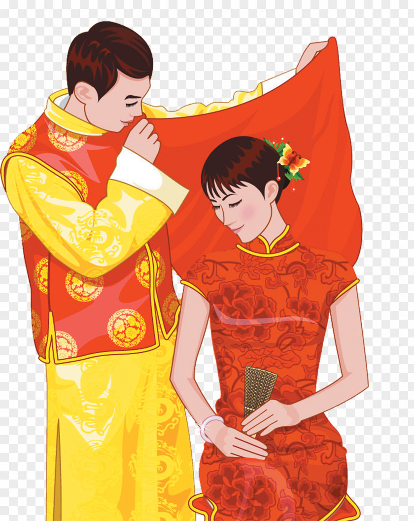 Ancient Bride China Chinese Marriage Wedding PNG