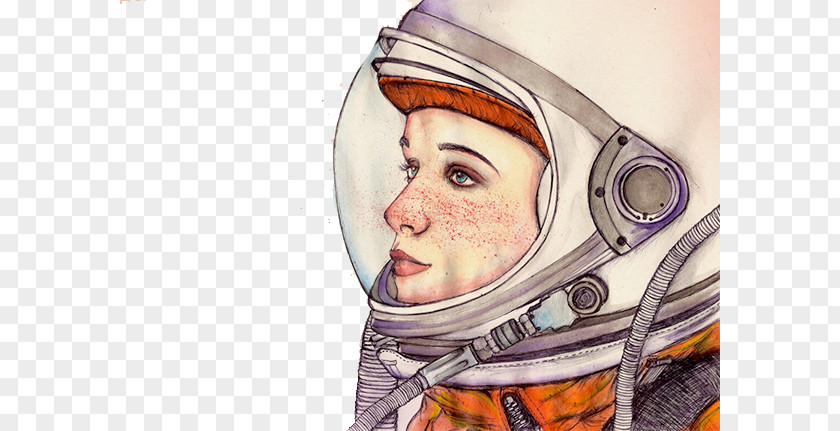 Astronaut Illustrator Drawing Art Illustration PNG