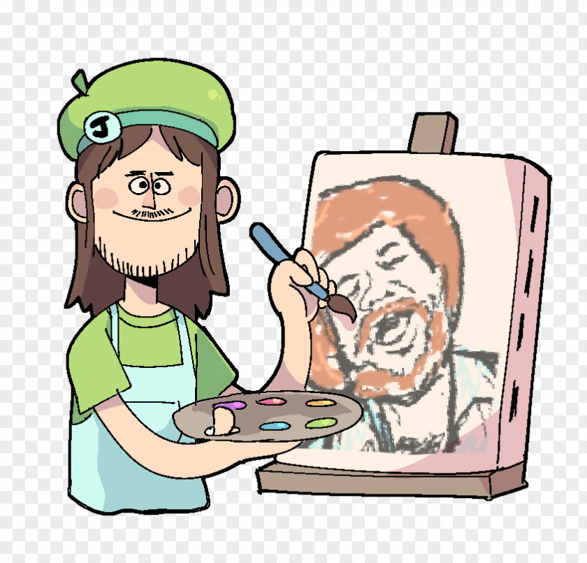 Bob Ross Corinth Clip Art Thumb Organism Human Behavior PNG