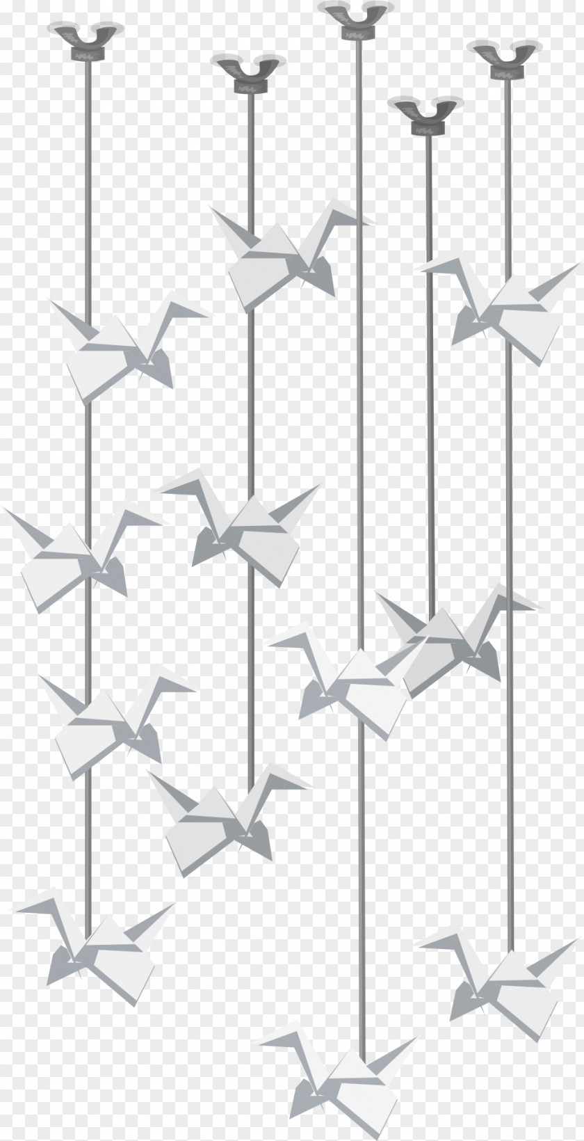 Crane Wind Chimes PNG