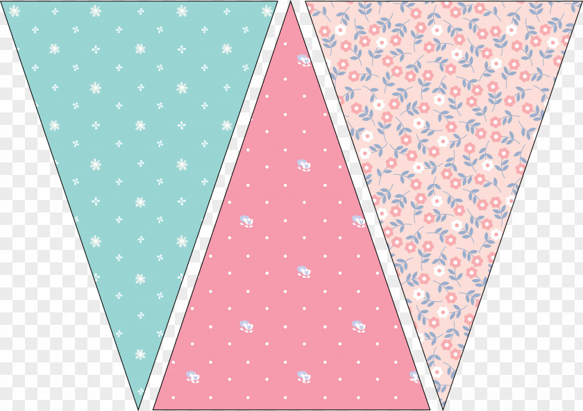 Flag Bunting Banner Pennon Template PNG