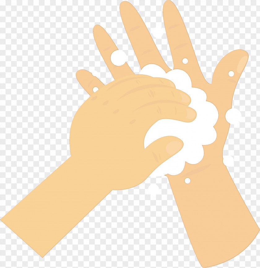 Hand Washing Cartoon Model Logo PNG