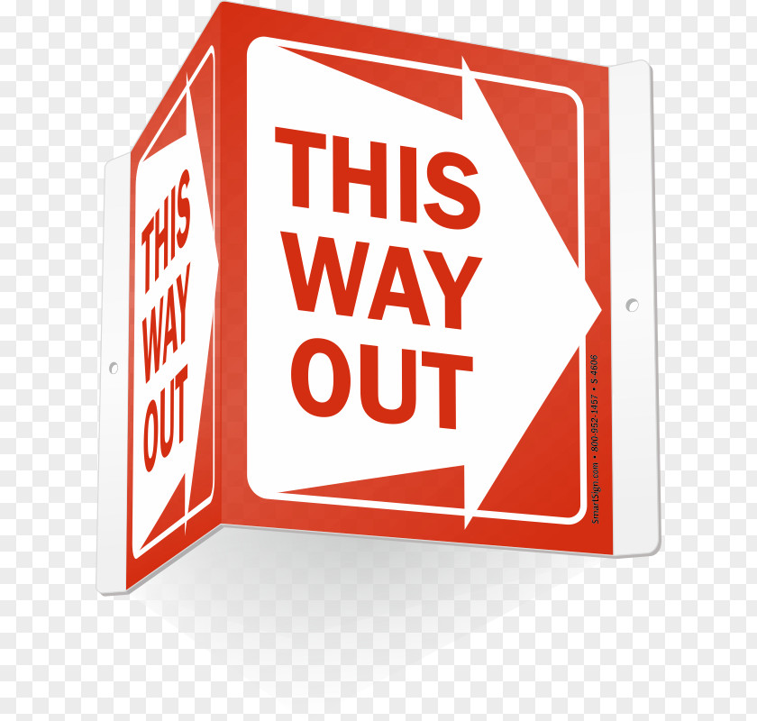 Right Of Way Clip Art Exit Sign Signage Image Graphics PNG