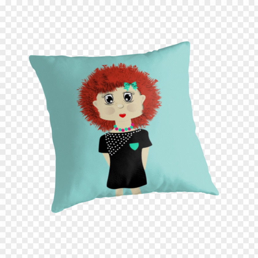 Throwing Rubbish Throw Pillows Cushion Turquoise Brick PNG