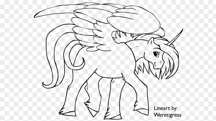Unicorn Template Horse Rarity Drawing Pony Winged PNG