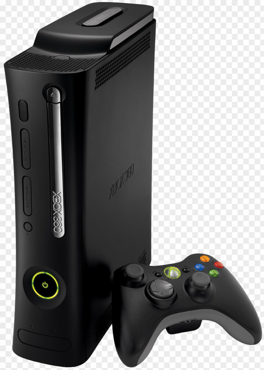Xbox 360 Black Video Game Consoles PNG