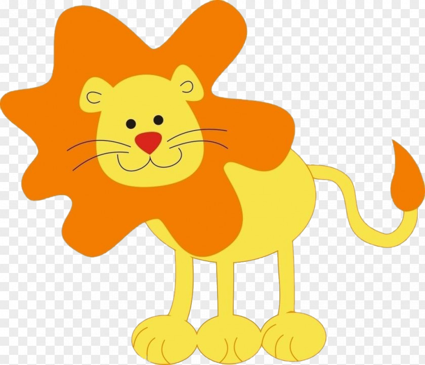 Cartoon Lion Clip Art Drawing Illustration PNG