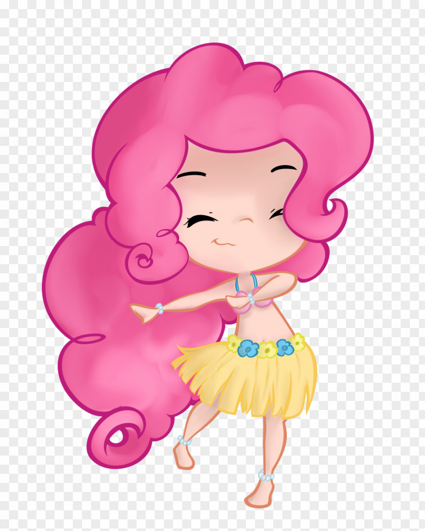 Cute Belly Button Piercing Hula Rarity Dance Pinkie Pie Grass Skirt PNG